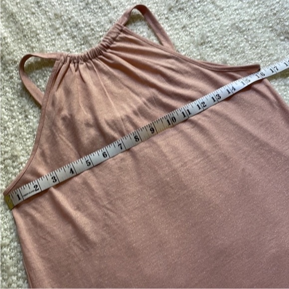💕 A.N.A SIZE SMALL PINK SHIMMER HALTER TANK - Picture 5 of 8